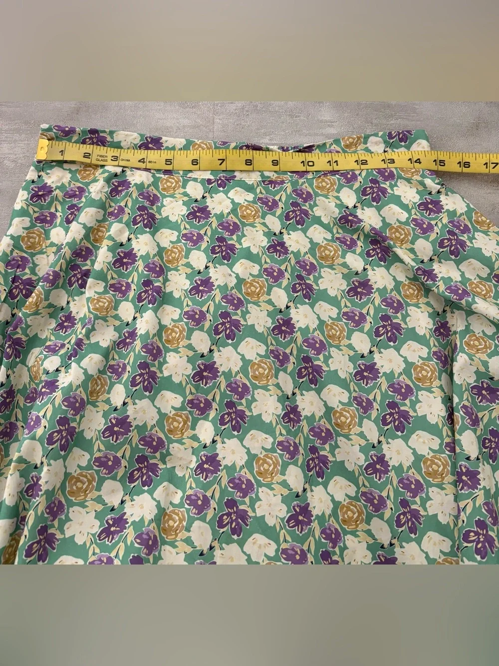 Tulip B Floral A-Line Midi Skirt - Picture 9 of 10